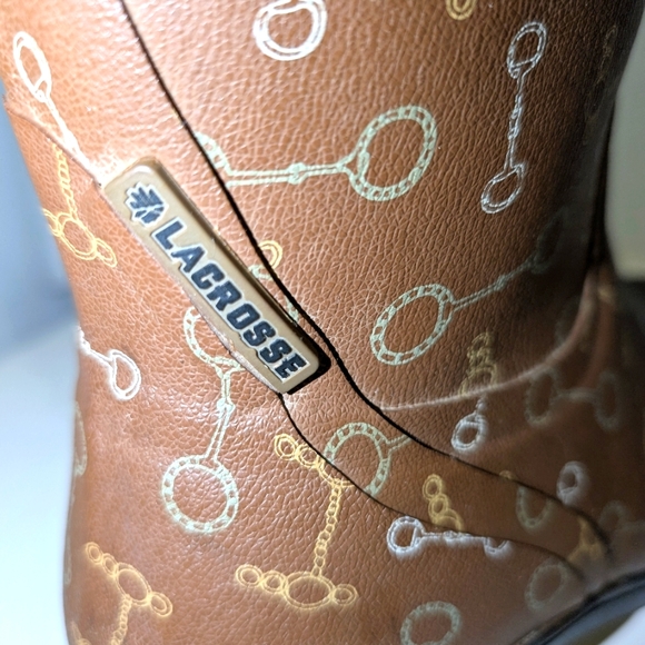 LaCrosse Womens Cape Cod Wellington 12" Boots Horse Rubber Riding Rain Muck‎ 7 - Picture 9 of 10